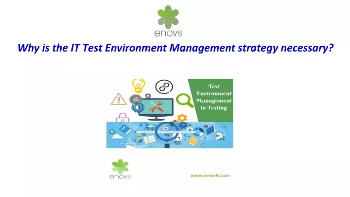 why is the it test environment management
