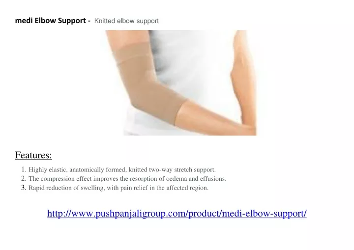 medi elbow support knitted elbow support