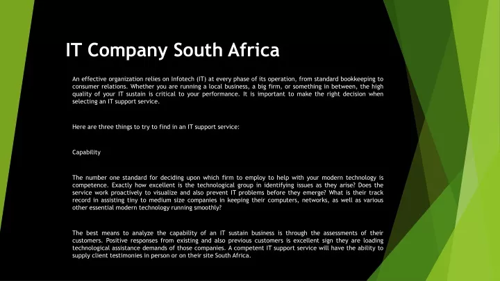 it company south africa