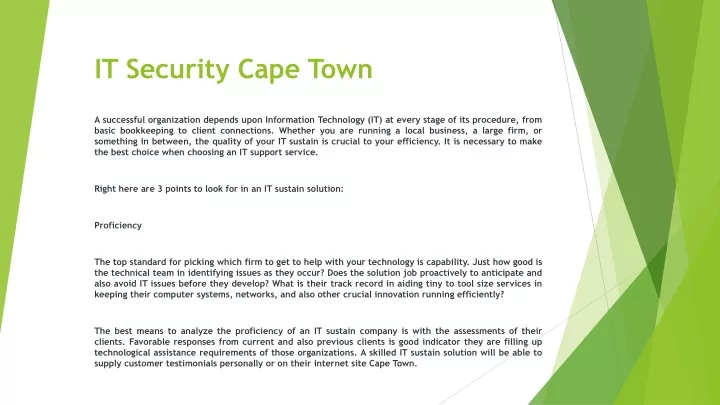 it security cape town