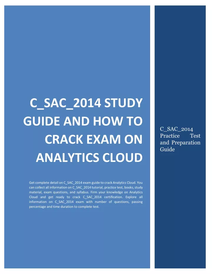 c sac 2014 study guide and how to crack exam