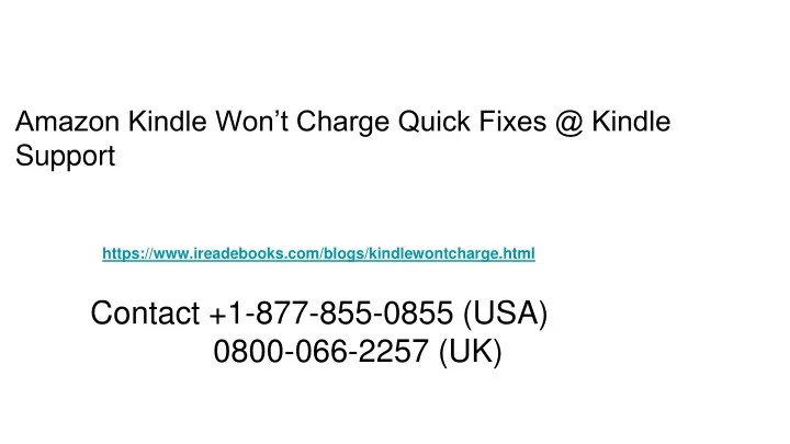 amazon kindle won t charge quick fixes @ kindle