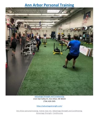 ann arbor personal training