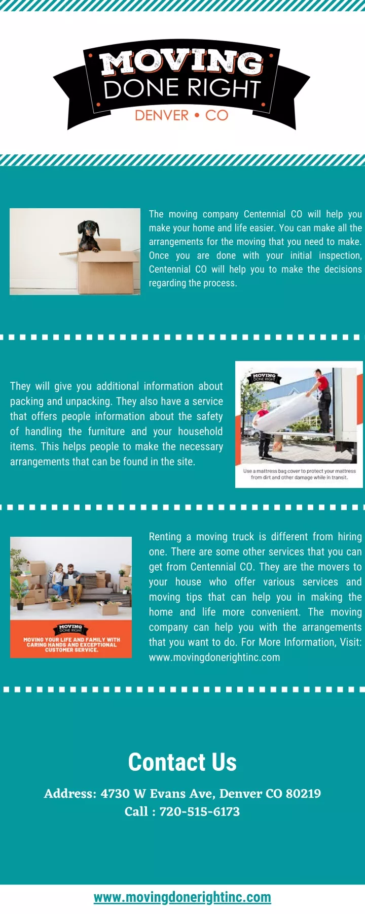 the moving company centennial co will help