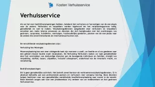 verhuisservice