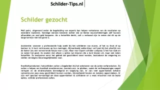 schilder gezocht