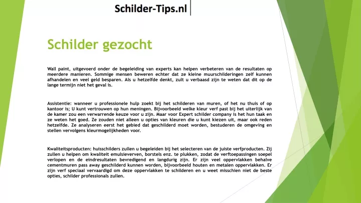 schilder gezocht