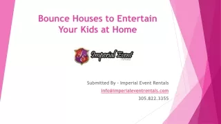 Bounce Houses from Tent Rentals Miami