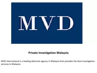 private investigation malaysia