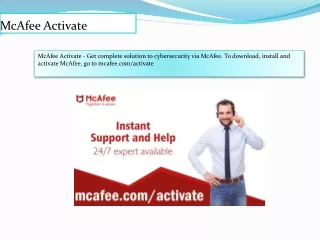 mcafee activate