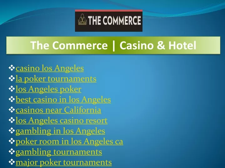 the commerce casino hotel