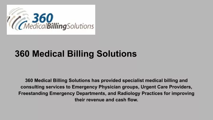 360 medical billing solutions