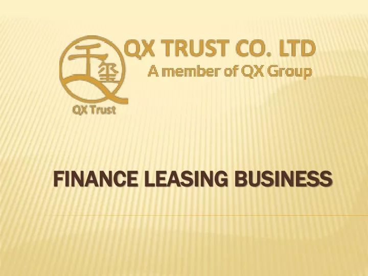 finance leasing business