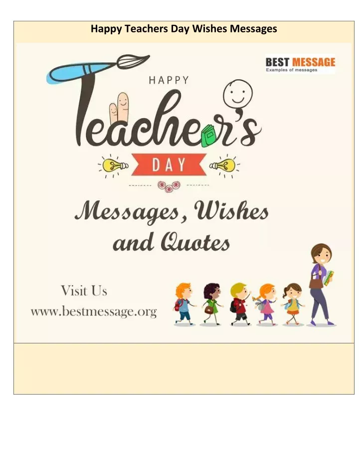 happy teachers day wishes messages
