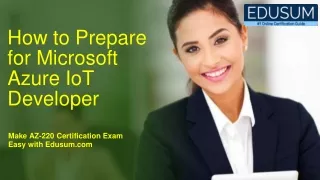 how to prepare for microsoft azure iot developer