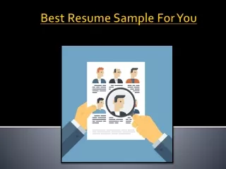 Best Resume Sample For You