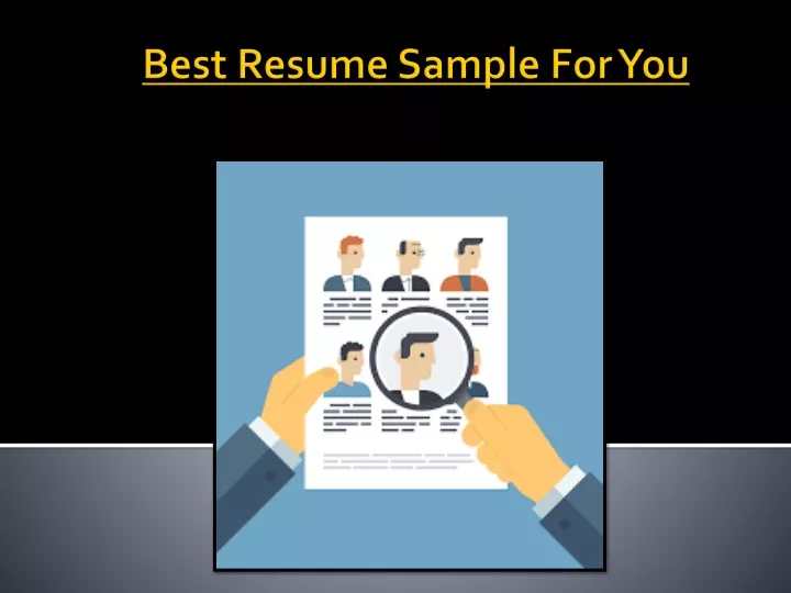 best resume sample for you