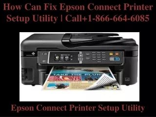 how can fix epson connect printer setup utility