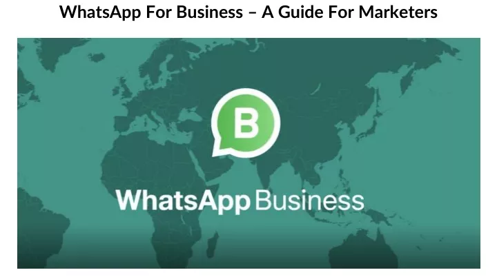 whatsapp for business a guide for marketers