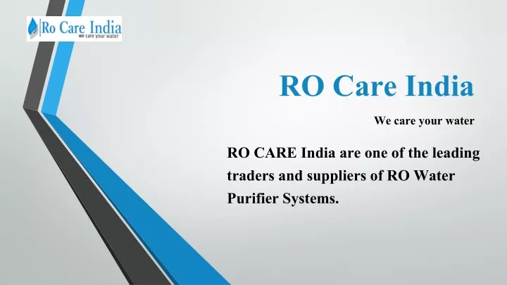 ro care india we care your water