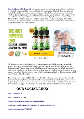 pure undiluted cbg hemp oil are you the person