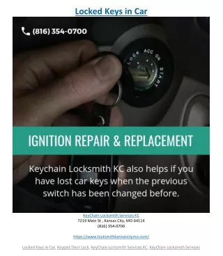 locked keys in car