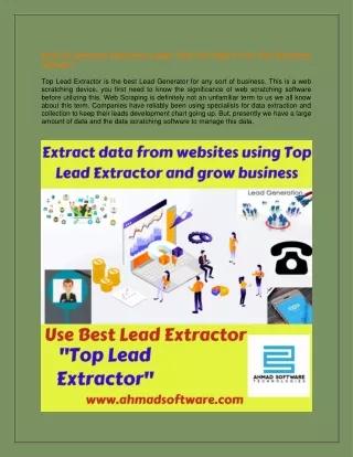 how to generate business leads that can help