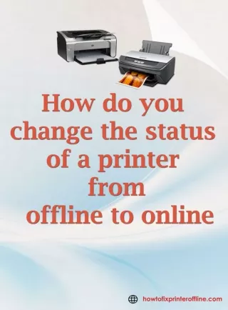 How To Change Printer Offline To Online