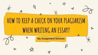 how to keep a check on your plagiarism when