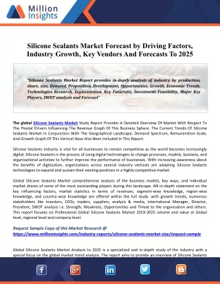 silicone sealants market forecast by driving