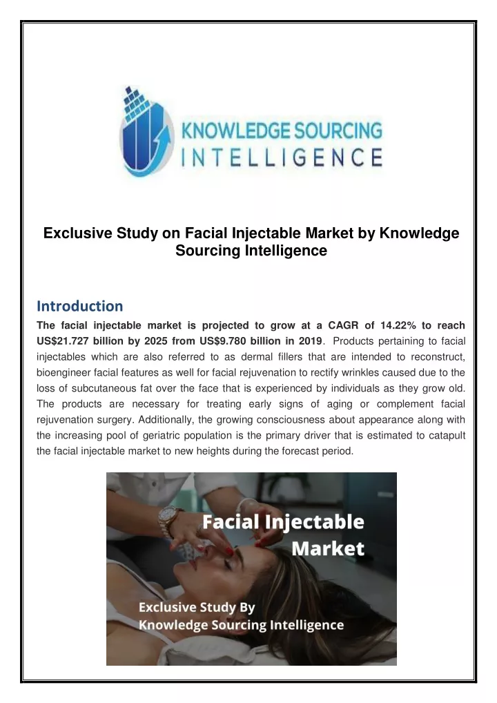 exclusive study on facial injectable market