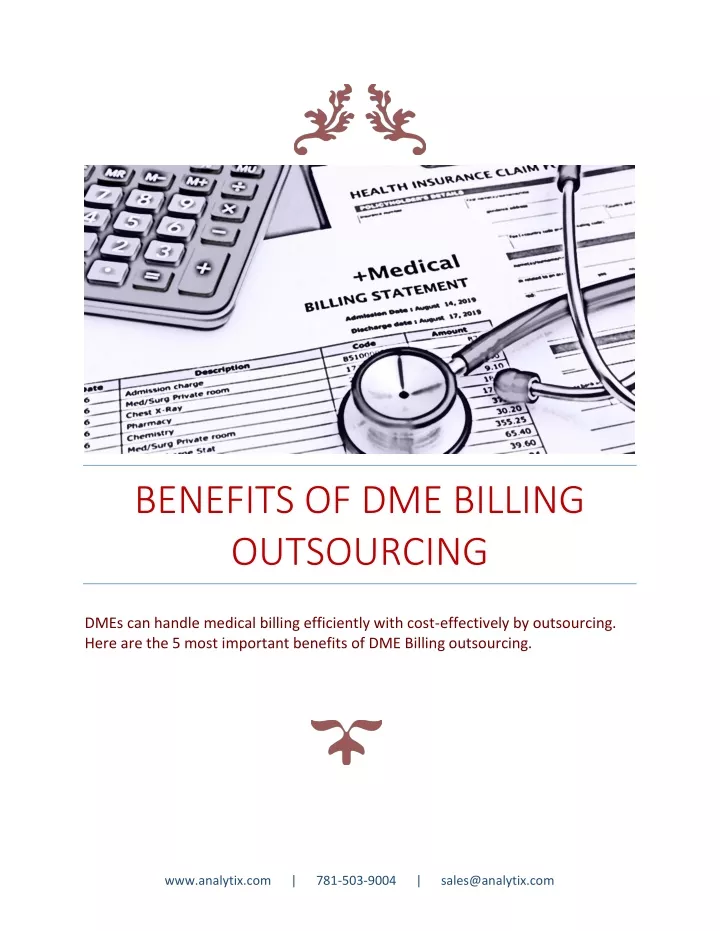 benefits of dme billing outsourcing