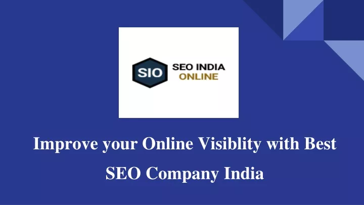 improve your online visiblity with best seo company india