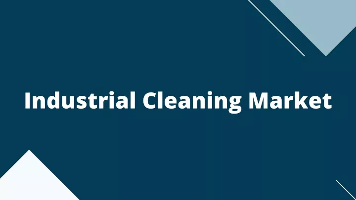 industrial cleaning market