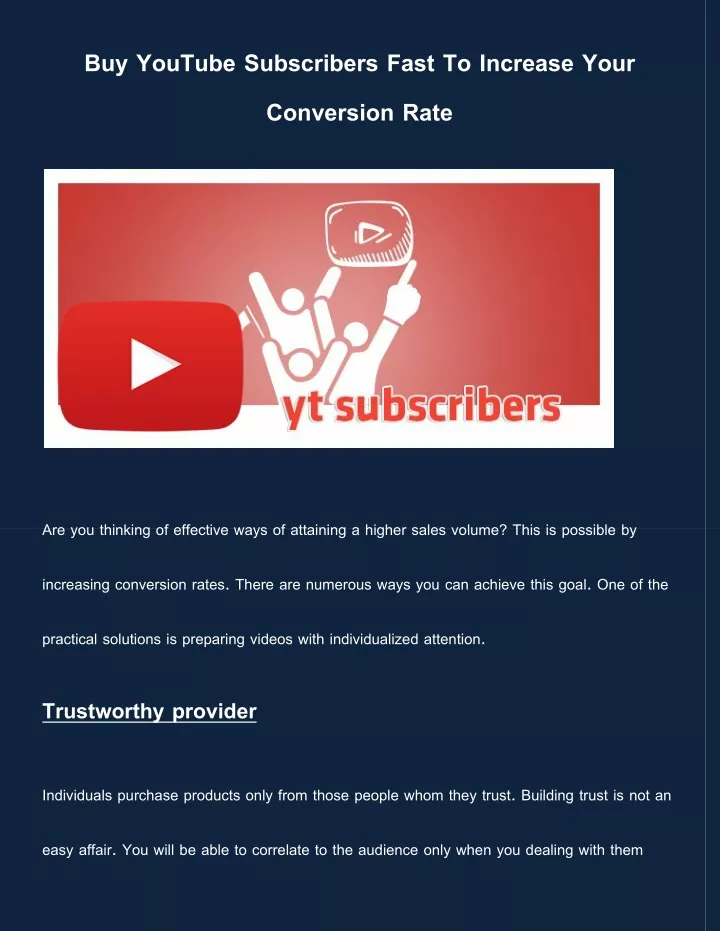 buy youtube subscribers fast to increase your