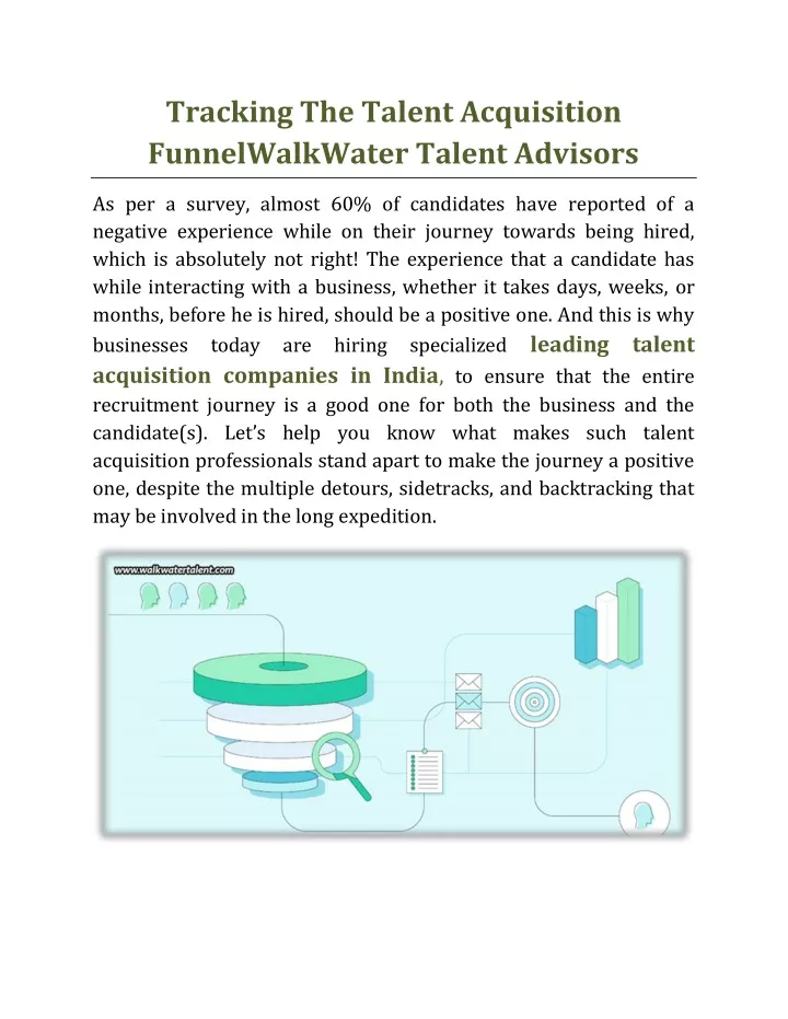 tracking the talent acquisition funnelwalkwater