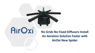 no grids no fixed diffusers install an aeration