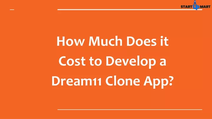 how much does it cost to develop a dream11 clone app