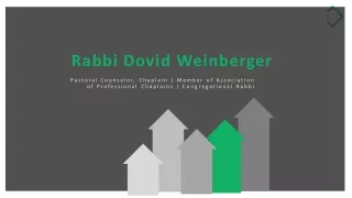 Rabbi Dovid Weinberger - Taught Classes in Jewish Law and Philosophy