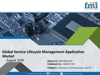 Sales of  Service Lifecycle Management Application to Decelerate in 2020 as COVID-19 Pandemic Takes its Toll on Global M