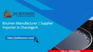 Bitumen Manufacturer | Supplier | Chandigarh