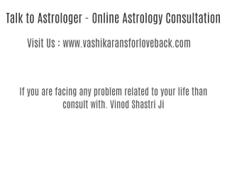 Astrologer Vinod Shastri