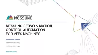 MESSUNG SERVO & MOTION CONTROL AUTOMATION FOR VFFS MACHINES