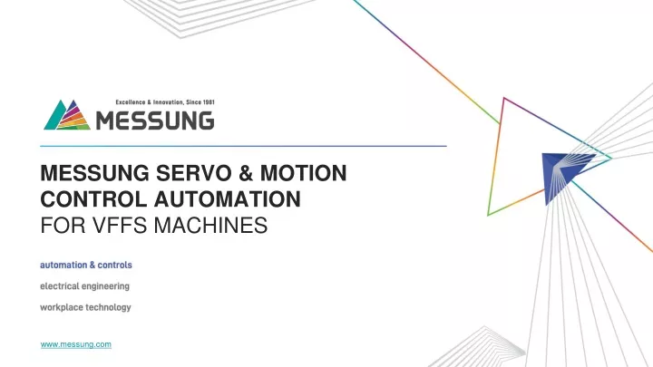 messung servo motion control automation for vffs