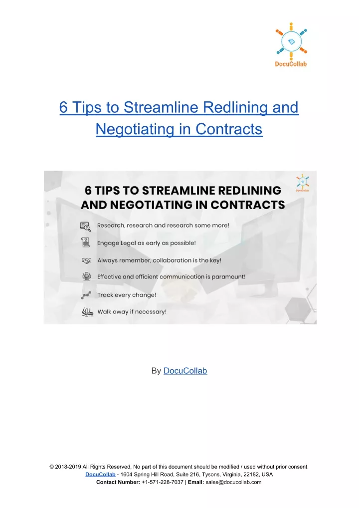 6 tips to streamline redlining and negotiating