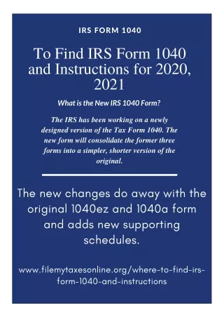 irs form 1040