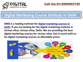 Digital Marketing Course Institute In Delhi