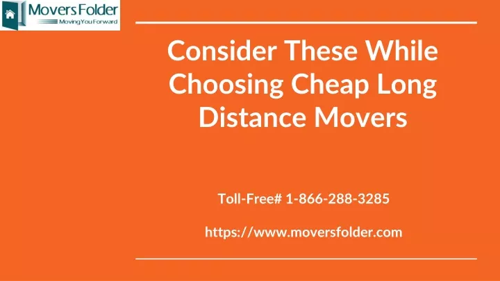 consider these while choosing cheap long distance movers