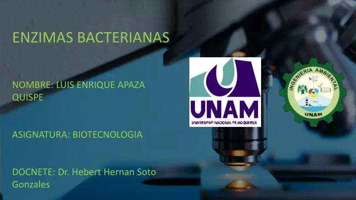 enzimas bacterianas