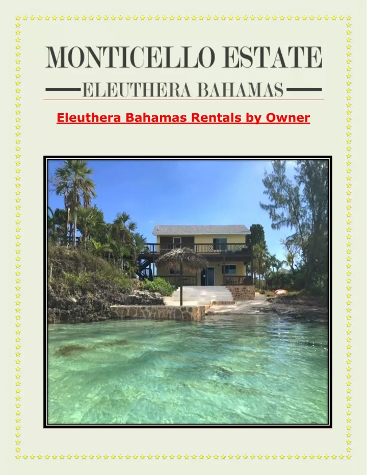 eleuthera bahamas rentals by owner